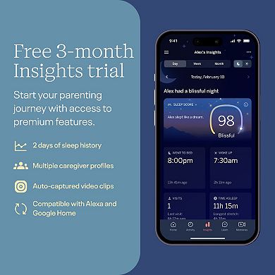 Nanit Smart Baby Monitor System with Floor Stand