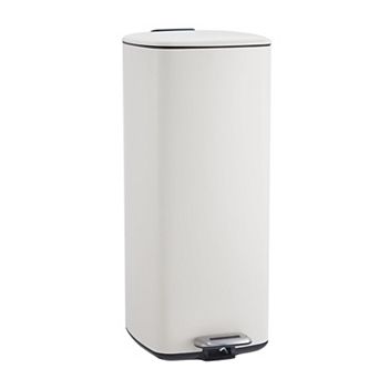 Stainless steel trash can, quiet pedal, removable bucket, for office, small kitchen