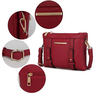 MKF Collection Elsie Multi Compartment Crossbody Bag
