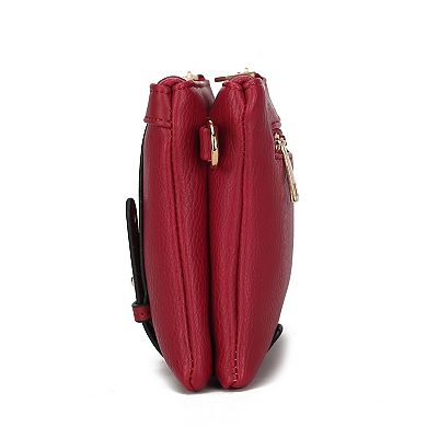 MKF Collection Elsie Multi Compartment Crossbody Bag