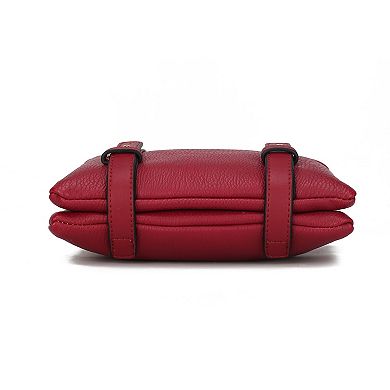 MKF Collection Elsie Multi Compartment Crossbody Bag