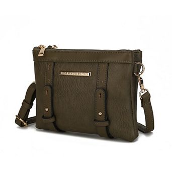 MKF Collection Elsie Multi Compartment Crossbody Bag
