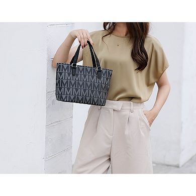 MKF Collection Marimar M Signature Faux Leather Tote Bag 4-Piece Set