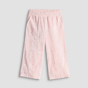 Baby & Toddler Girl Jumping Beans® Crinkle Velour Wide Leg Pants