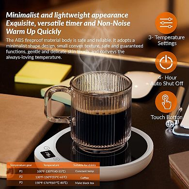 Mug Warmer with Timer & Auto Shut Off Mother's Day Gifts