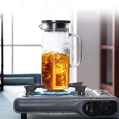 Heat Resistant Glass Pitcher Water Carafe 34oz