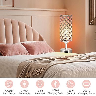 Crystal USB Touch Night Light Birthday Mother's Day Gifts
