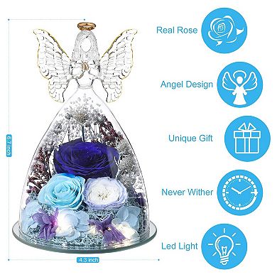 Preserved Rose Angel Anniversary Mother's Day Gift