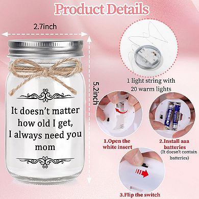 Jar keychain Set Birthday Mother's Day Gifts Ideas