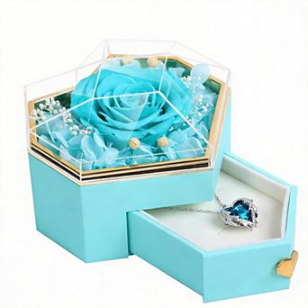 Preserved Rose Necklace Mother's Day Birthday Gift