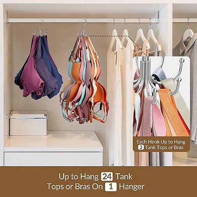 Rotatable Bra Hanger Closet Organizer 2pc