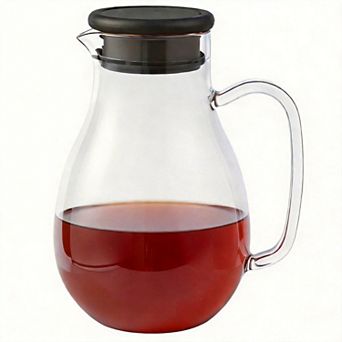 Glass Pitcher With Lid Borosilicate Glass Jug 68oz