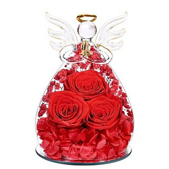 Preserved Rose Angel Birthday Mother's Day Gift