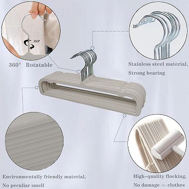 Non Slip Velvet Hangers Closet Organizer 20pc