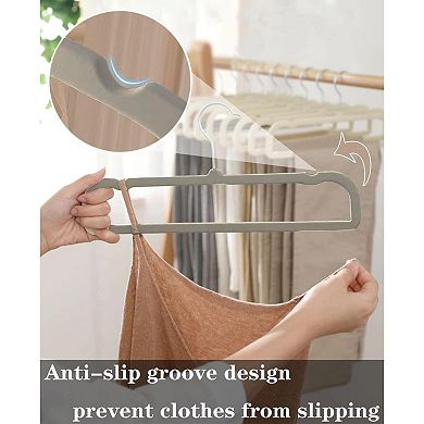 Non Slip Velvet Hangers Closet Organizer 20pc