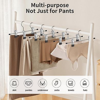 Pants Hangers With Clips Adjustable Hanger 20pc