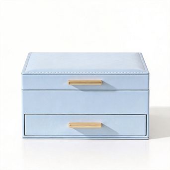 2-Layer Jewelry Box with Drawers Mother's Day Gifts