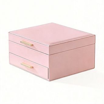 2-Layer Jewelry Box with Drawers Mother's Day Gifts
