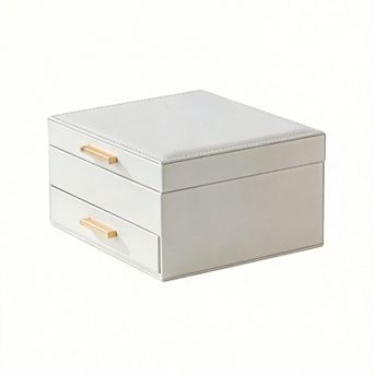 2-Layer Jewelry Box with Drawers Mother's Day Gifts