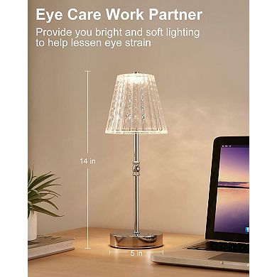 Cordless Crystal Touch Lamp Gifts for Mom
