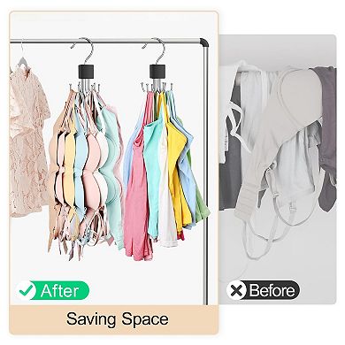 Bra Hanger 360° Rotatable Organizer Space Saving 2pc