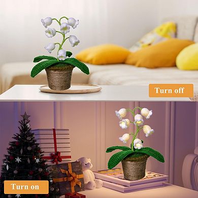 Crochet Lily Lamp Anniversary Mother's Day Gifts