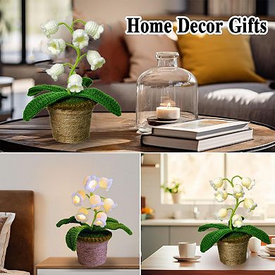 Crochet Lily Lamp Anniversary Mother's Day Gifts