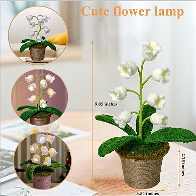 Crochet Lily Lamp Anniversary Mother's Day Gifts