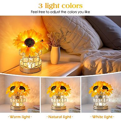 Cordless Touch Sunflower Lamp Mother's Day Gifts