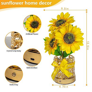 Sunflower Cordless Touch Lamp Mother’s Day Wedding Gifts