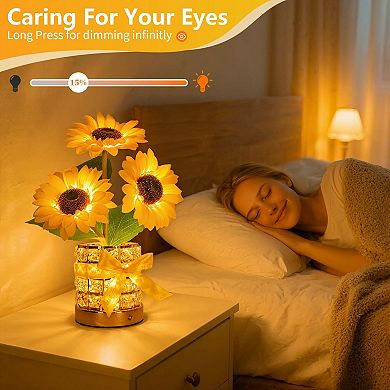 Sunflower Cordless Touch Lamp Mother’s Day Wedding Gifts
