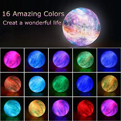 4.8" Moon Night Light 16 Colors Mother's Day Gifts