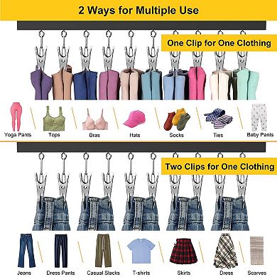 Legging Organizer Pants Hanger 360° Rotating 4pc