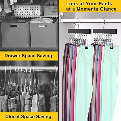 Legging Organizer Pants Hanger 360° Rotating 4pc