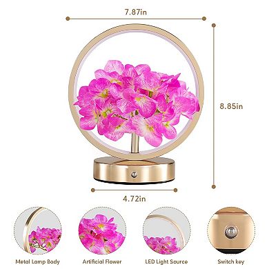 Hydrangeas Cordless Touch Lamp Mother's Day Gifts