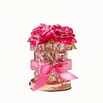 Crystal Rose Dimmable Lamp Anniversary Mother's Day Gifts