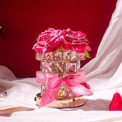 Crystal Rose Dimmable Lamp Anniversary Mother's Day Gifts