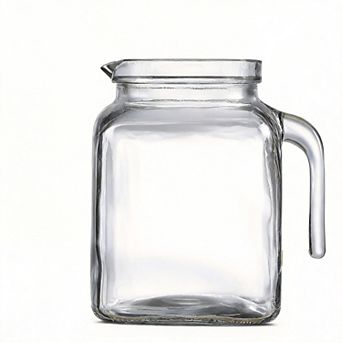 Glass Pitcher with Lid Spout Glass Jar 68oz