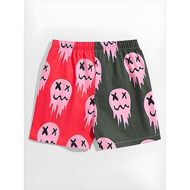 Men Active Print Casual Shorts