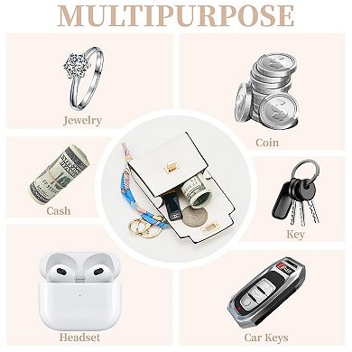 Mini Backpack Keychain Twist-lock Change Purse Key Headset Bag