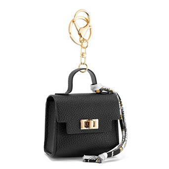 Mini Backpack Keychain Twist-lock Change Purse Key Headset Bag