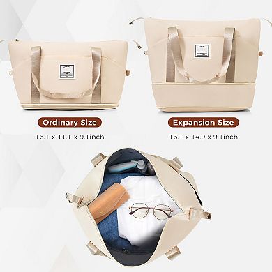 Trikiousd Luggage Sets 4 Pcs with Travel Bag, Cup Holder, ABS Hard Shell Luggage with Spinner Wheels