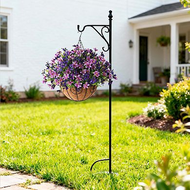 Artificial Hanging Flowers UV Resistant Outdoor Baskets