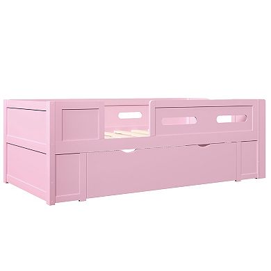 Trikiousd Twin Size Platform Bed Kids Montessori Beds Low Profile Bed Frame w/ Storage Drawers