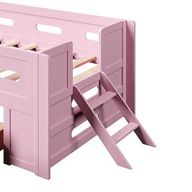 Trikiousd Twin Size Platform Bed Kids Montessori Beds Low Profile Bed Frame w/ Storage Drawers