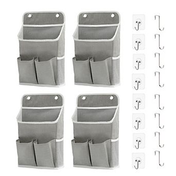 4 pc Hanging Storage Basket Set — Suitable for Walls, Doors, Closets, Offices, and RVs
