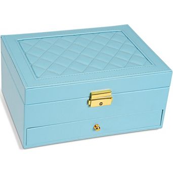 2-Layer Lockable Jewelry Box Mother's Day Gifts Idea