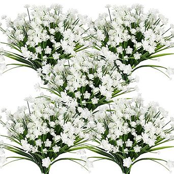 Artificial Flowers Faux Shrubs Greenery Decor