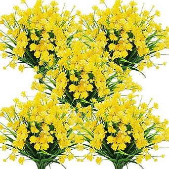 Artificial Flowers Faux Shrubs Greenery Decor
