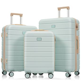 Trikiousd Travel Luggage Set, 3 pc TSA Lock Suitcase Ensemble with 20 24 28 Inch
